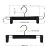 10 PACK Plastic Clothes Hanger; Clothes Pants Hangers Space-Saving Skirt