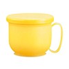 Denture Cleaning Storage Container, Refreshing, Yellow, Komori Resin