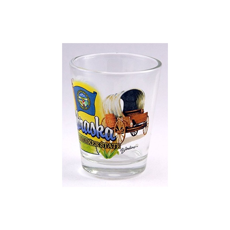 Nebraska Cornhusker State Elements Shot Glass