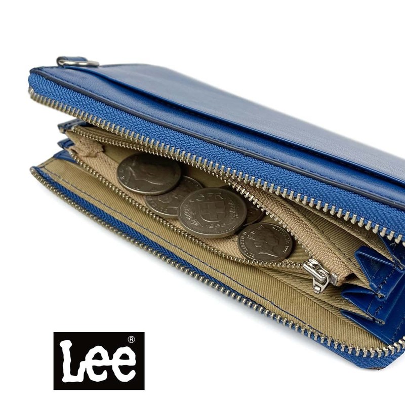Lee 0520232a Luxury Italian Leather Round Zipper Long Wallet (8