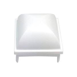 InstaCap Above Ground Pool Fence Post Caps- (Package of 24 Pieces) White, 1.5 inch Square Post (fits Many Brands of Pools)