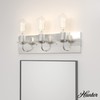 Hunter - Perch Point 3-light Brushed Nickel, Medium Size Vanity