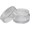 7ML / 7G Clear Plastic Jars With Screw On Lids
