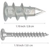 Plasterboard Fixings, Metal Self Drilling Plasterboard Screws Raw Plugs Cavity