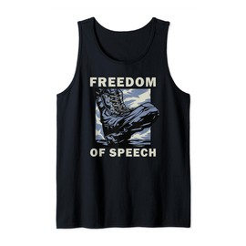 Crushing Freedom Of Speech Under Jackboot Social Media Post Tank Top