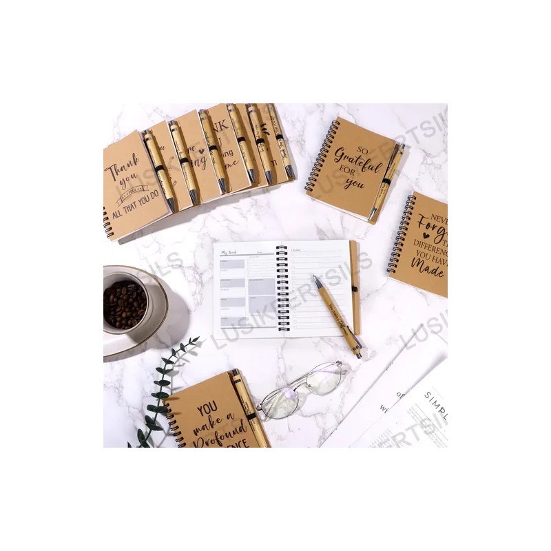 Libreta De Notas Y Plumas Set Regalo Mayoreo 20pcs