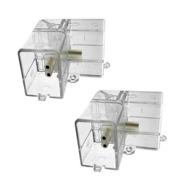 2 Pack Hexagon Garage Light Connectors 90° L-Connector 2 Pin 2 Way for LED Garage Light Copper Pin DIY Hexagon Light Accessories Replacement/Spare for Honeycomb Lighting Systems (L Connector 2pack)