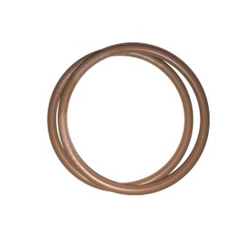 Linic Products UK Made Bag/Purse Handles, Plastic, Round, Brown Wood Effect, 1 Pair, Small, 15cm, Macrame, Sewing (S7796). Free UK Postage.