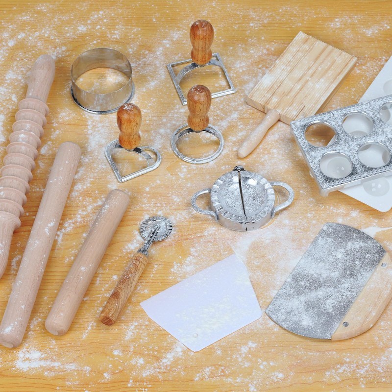 14 Pieces Pasta Making Tools Set, Ravioli Mold Set, Ravioli