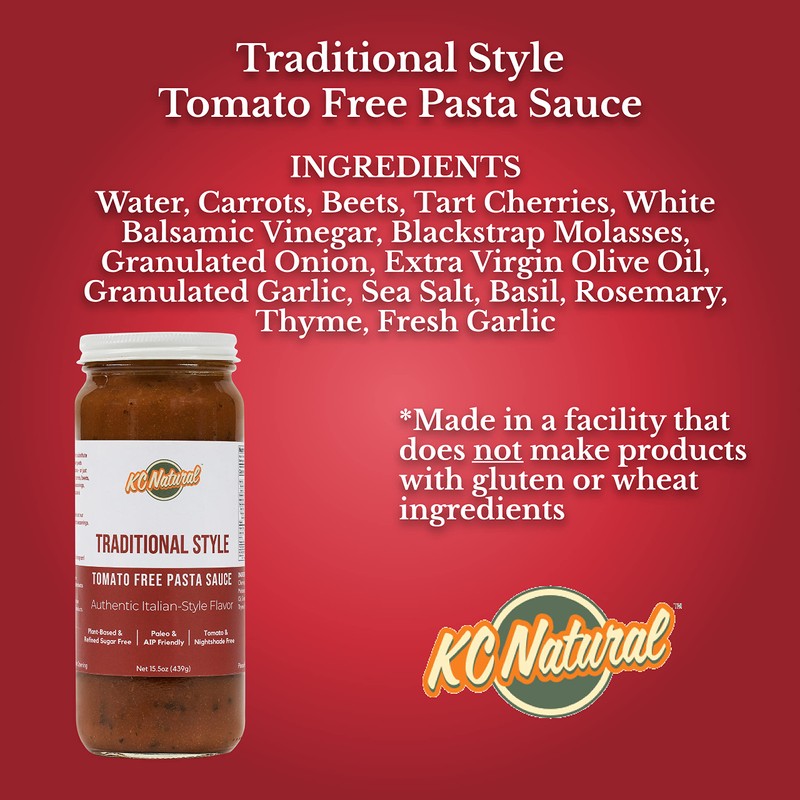KC Natural | Traditional Style Tomato Free Pasta Sauce |