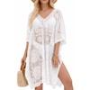 Copricostume sexy ed elegante in pizzo da donna, copribikini con
