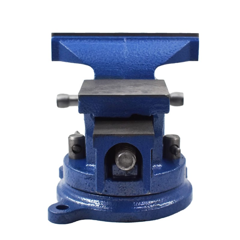 mitoharet 5-Inch Bench Vises with Anvil Swivel Locking Base Table