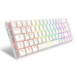 Sharkoon PureWriter W65 White, RGB, 2.4 GHz Wireless Connection, Kailh Red
