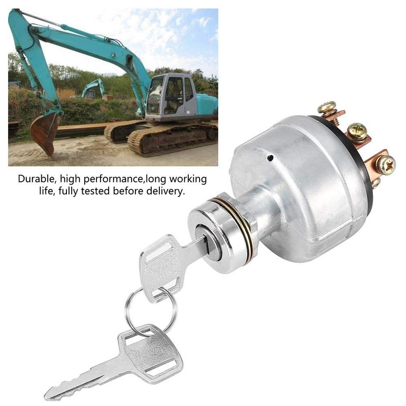 Ignition Switch, Ignition Starter Switch Button with 6 Terminal Wire