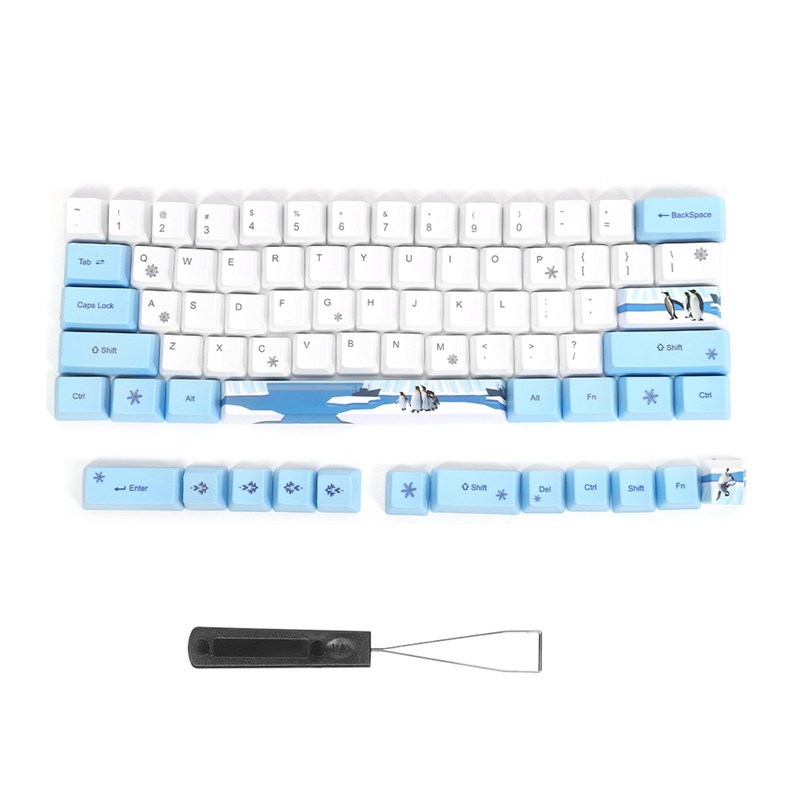 73PCs Sublimation Keycaps PBT Mechanical Keyboard Accessory PC Parts with