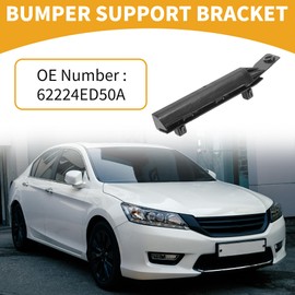 Partuto Bumper Support Bracket No.62224ED50A - Right Passenger Side Bumper Bracket - for Nissan Tiida 2004-2011 ABS Plastic Black - 1 Pc