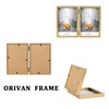 ORIVAN 4x6 Double Picture Frames Hinged Folding Photo Frames Vertical