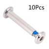 Skate Screws, 10Pcs 31mm Inline Skate Axle Metal Skate Screws,