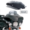 WYNMOTO 8'' Smoke Front Windshield Windscreen for Harley Street Electra