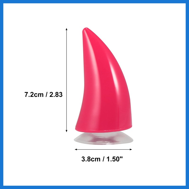 VekAuto 2pcs Car Motorcycle Helmet Bull Horn Style Decoration Dark