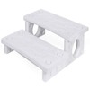 XtremepowerUS 2-Steps Heavy Duty Plastic Resin Spa Steps - Hot