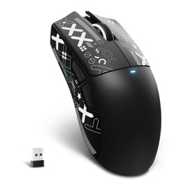 MAMBASNAKE x ATTACK SHARK X11SE Gaming Mouse Super Light 3-Mode Connection Wireless 2.4g/Bluetooth/USB-C Ultra Lightweight 59g PAW3311 Sensor 22000DPI 6 Level DPI Switching 1000Hz Polling Rate, 300mAh