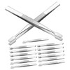 FOMIYES False Eyelashes Applicator Tweezers Craft Tweezers Stamp Clips for
