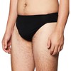 Capezio Men's Reinforced Front-Lined Thong Dance Belt, Black, Large