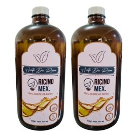 2 Unidades De Aceite De Ricino Puro Y Orgánico 960 Ml                                                                                                 