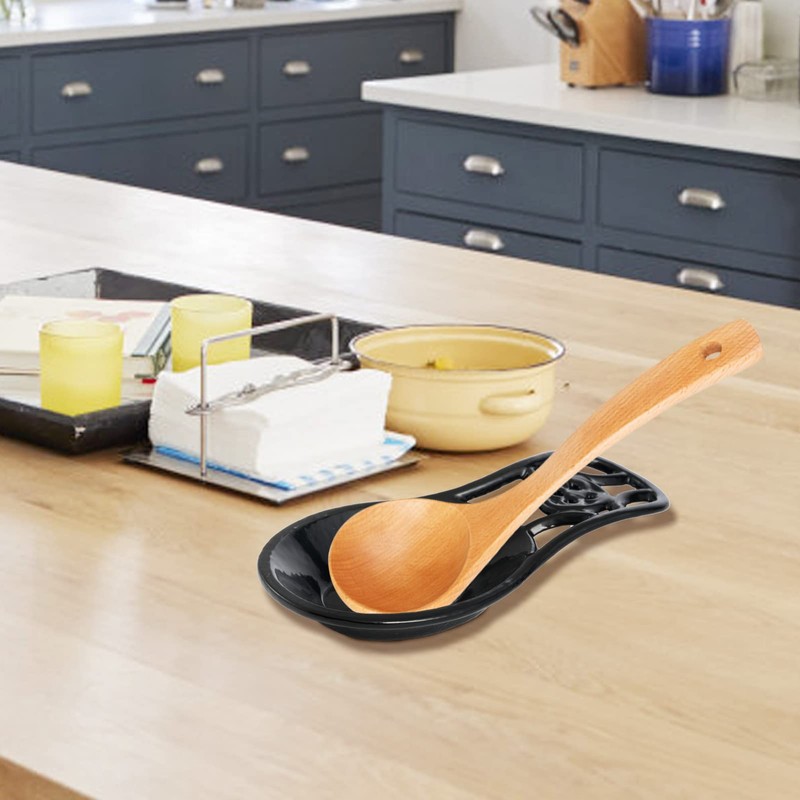Cooking Spoon Rest for Stove Top, Cast Iron Spoon Holder