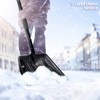 44" Snow Shovel for Car and Ice Scraper, 3-in-1 Snow