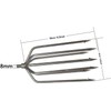 DEWEL 7-Pronged Spearfishing Spear Tip - Lightweight, Rust-Resistant Fork for