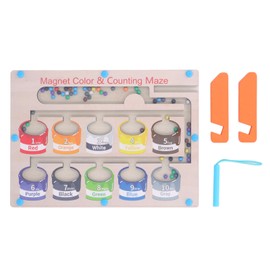 Wooden Magnet Montessori Toys Bead Maze Puzzle Broad Matching Game Sorting Toys for Boys Girls Type B