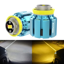 ZXREEK L1B New Toyota Genuine Replacement LED Fog Light 4000LM DC12V 40W White (6000K)/Yellow (3000K) 2 Color Switching, 2 Color Luminous, Left & Right 2 Set, For Latest Vehicles, L1B Replacement