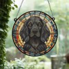 Image Industry Cocker Spaniel Black Stained Glass Effect Suncatcher -