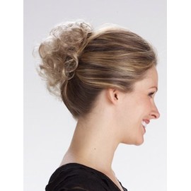 Tony of Beverly Womens Synthetic Hairpiece ''Pin Up''-59: Medium Brown 95% Gray