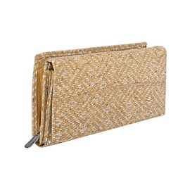 Hudson & James Ladies Cork Vegan RFID Blocking Card Holder Wallet Purse Card Women Wallet (Cork with Silver Pattern)