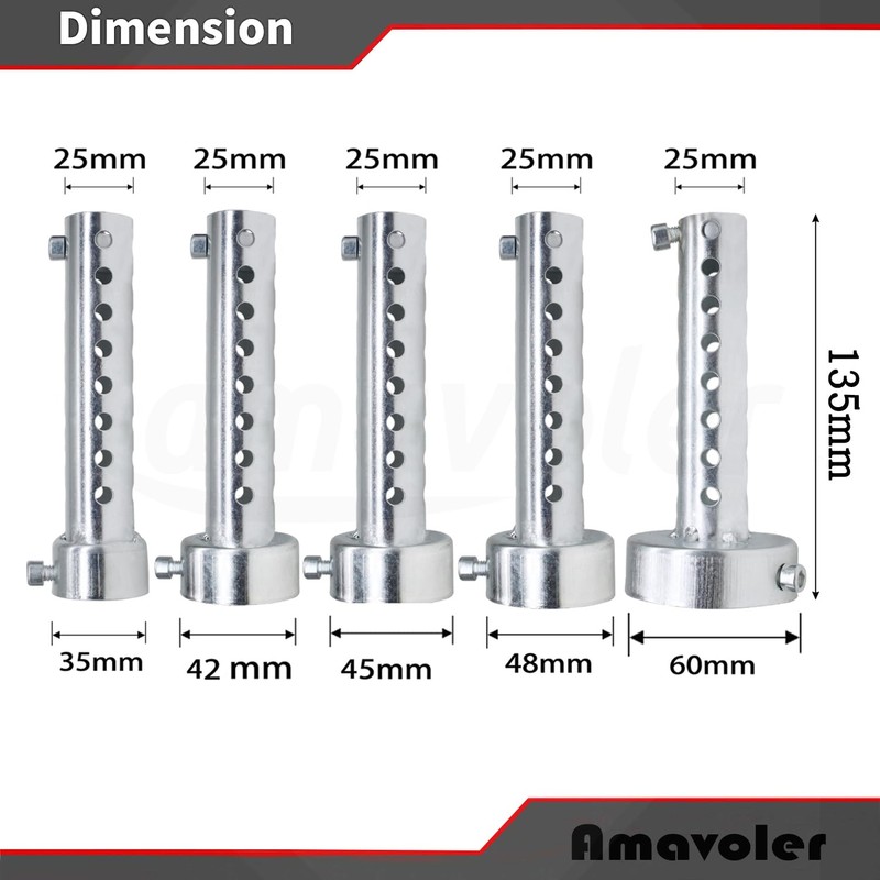 Amavoler 2 Pcs Motorcycle Exhaust Silencer Motorbike Muffler Insert Baffle