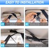 Car Ceiling Cargo Net Pocket, Interior Adjustable Double-Layer Mesh Storage