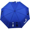 Doppler Mini Pocket Umbrella Open-Close Automatic Cats Friends, Blue, cat-themed
