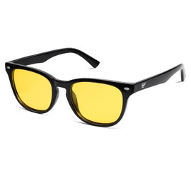 VANLINKER Retro Polarized Square Sunglasses for Women Men Vintage Round Shades VL9831,Yellow