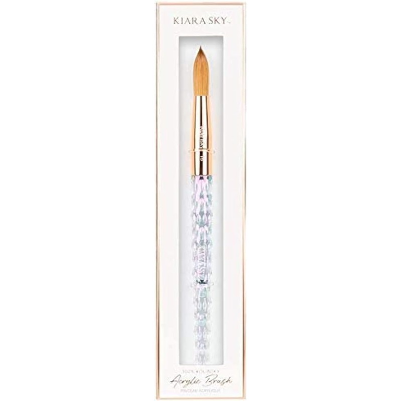 KIARA SKY Kiara Sky Crystal Acrylic Kolinsky Nail Brush Clear,