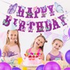 Butterfly Birthday Banner, Purple, Pink, and Gold, Party Decoration