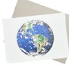 Earth Greeting Card with Envelope (7X5 Inches and Blank for