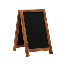 EUROPEL Chalkboard Desktop Portrait, Durable FSC Certified Oakwood Base, Double Sided, for Water Based Marker, for Restaurant, Hotel