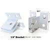 “U” Brackets, 2-Pack, for Sign Substrate Mounting, .25” / ¼”