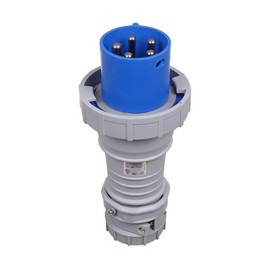 Eaton Arrow Hart AH5100P9W 100 Amp Pin and Sleeve Plug, 4-Pole, 5-Wire, 208V, Blue, Watertight