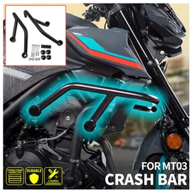 Motorcycle Steel Crash Bar Highway Freeway Engine Guard Bumper Frame Falling Protector Protection for Y.amaha MT 03 25 MT-25 MT-03 MT03 MT25 2013 2014 2015 2016 2017 2018 2019 2020 2021 2022 2023
