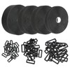 4 Rolls Elastic Straps, Hook and Loop Straps, Long 0.98