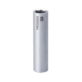PROXXON No. 83773 Deep Socket, 0.3 inch (8 mm)